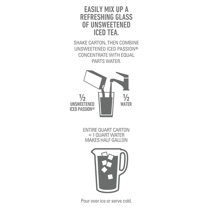 TAZO Tea Concentrate, (Iced Passion Herbal Tea, Unsweetened Iced Passion)