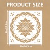 HJACS 8 Pcs Sacred Geometry Stencils Painting Reusable 8×8Inch Metatron's