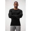 DEVOPS 2 Pack Men's Thermal Long Sleeve Compression Shirts ((X-Large,
