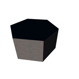 PolySound Sound Insulation Wall and Broadband Absorber Eco Hexagon Diameter 200 mm Colour: Black Thickness: 10 cm
