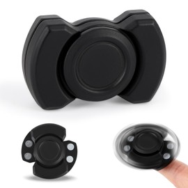Magnetic Fingertip Spinner for All: High-Speed, 3-in-1 (Spinner, clicker, Slider), eases Anxiety & ADHD in Adults & Children. (Black)