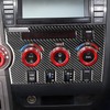Carbon Fiber Console Interior Trim A/C Climate Control Knob Panal
