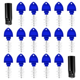 Beer Faucet Plug Brush, 16Pcs Beer Tap Plugs Keg Tap Brushes & 2Pcs Kegerator Tap Covers Beer Faucer Caps for Most Standard American Beer Faucets