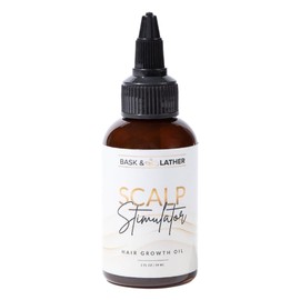 Scalp Stimulator Hair Growth Oil – Cold Pressed Mint & Rosemary Blend with Grapeseed, Organic Leave-In for All Hair Types, Natural Hair Growth Support, 2 Fl Oz