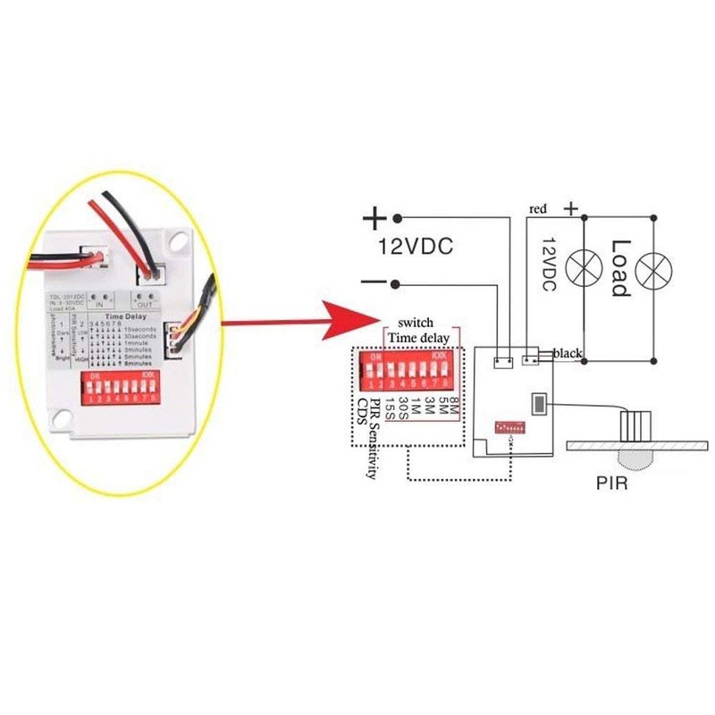 xin-sheng 12V Infrared Motion Detection Sensor Switch Light (12V)