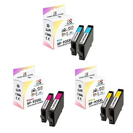 Toner Refill Store Compatible Ink Cartridge Replacement for HP 935XL High Yield Works with HP OfficeJet 6812 6815, OfficeJet Pro 6230 6830 6835 Printers (Cyan, Magenta, Yellow, 6 Pack)