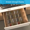 Ymjhdfe Expandable Acrylic Spice Drawer Organizer – 4-Tier Clear Seasoning