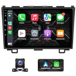 9 inch Android Car Stereo Android 13 Touchscreen Car Radio fit for Honda CR-V 2007-2011 Wireless Wired Car-Play Android Auto Touch Screen Navi WiFi FM RDS Head Unit 4GB RAM 64GB ROM