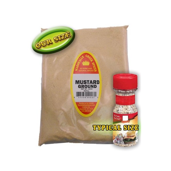 MUSTARD GROUND REFILL - FRESHLY PACKED IN FOOD GRADE HEAT SEALED POUCHES