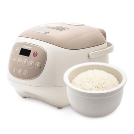 Joydeem Ceramic Rice Cooker, 6 Cups Uncooked Rice Cookers with Pure Ceramic Inner Pot, Healthy & PFOA Free, 3L, DFB-C300