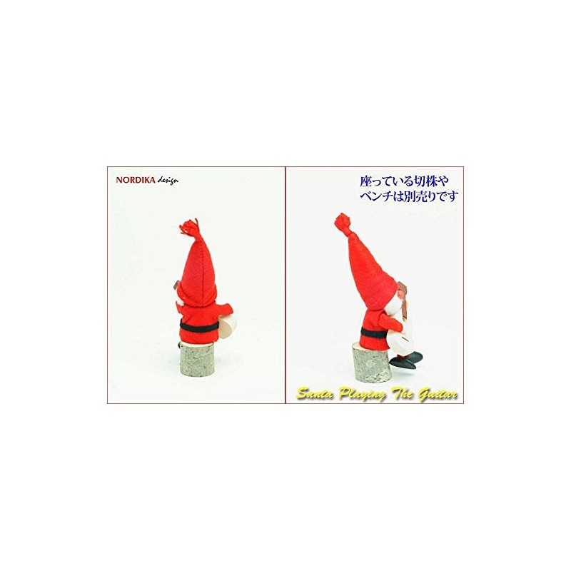 [Nordika Nisse norudyika nisse] christmas wooden doll (Guitar with Santa/nrd120068)