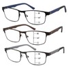 zooxsky Progressive Reading Glasses for Men Premium Metal Full Frame