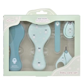 Beter - Baby Care Set, 5 Piece Baby Toiletry Kit, Ideal for Newborns - Seal Figure