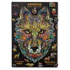Aniwood Animal-Shaped Wooden Puzzle, Lid Punched with Full-Sized Profile of