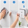 Gray Toilet Paper Holder for Bathroom Storage – No-Drill Wall-Mounted