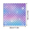24 PCS Mermaid Scrapbooking Paper Pad, Purple Scale Double Sided