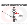 Captain O-Ring – Replacement Plunger O-Rings for 3-Tier Sink Drain,