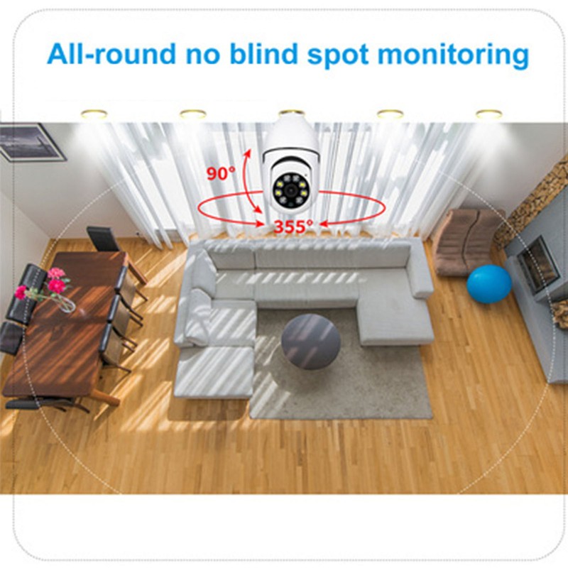 Surveillance Camera 3MP Wireless WIFI Remote Control Outdoor E27 Bulb