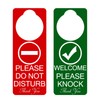 Do Not Disturb Door Hanger Sign 2Pack Double Sided Please