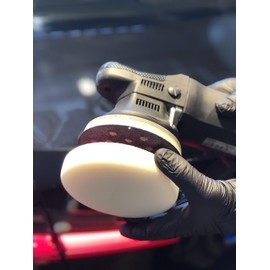 ALCLEAR 5516030H Sanding Pad Set of 2 Car Polishing Sponges Hard Diameter 160 x 30 mm White Polishing Pad Polishing Pad Sponge Polishing Foam for Polishing Machine