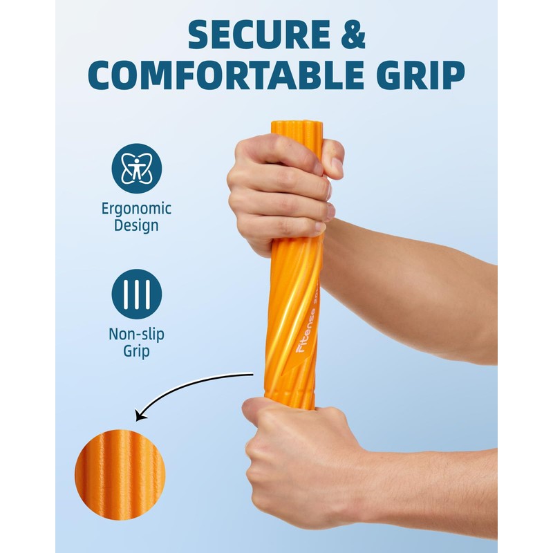 Fitense Flex Therapy Bar (4 Pack), Tennis Elbow Therapy Bar,