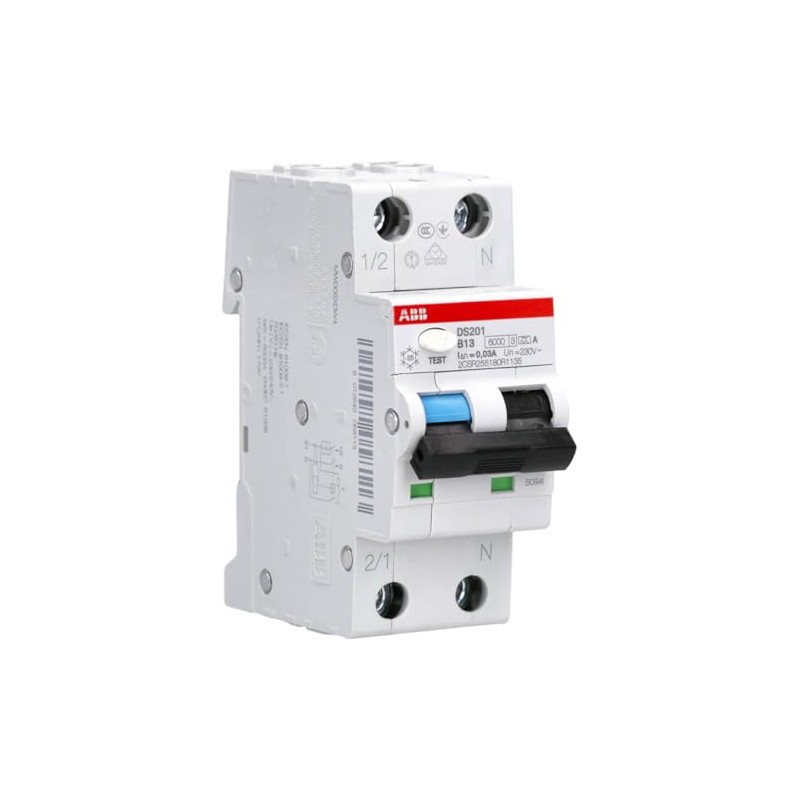 ABB DS201A-B13/0.03 FI/LS Switch RCBO 6kA 1P+N Type A B