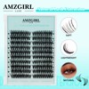 Natural Lash Clusters Left&Right Eyelash Clusters 200pcs C Curl Wispy