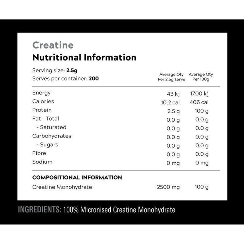 Switch Nutrition Essentials Micronised Creatine Monohydrate 250g 100 Serves