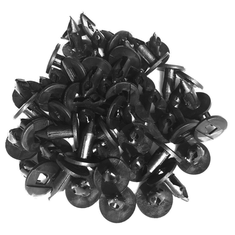 Lantee Car Clips - 50 Pieces Universal Nylon Plastic Fastener