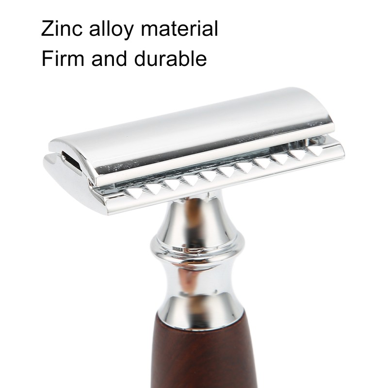 Double Edge Safety Razor Men Home Salon Portable Zinc Alloy