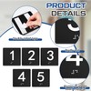 Yaocom Exam Room Sign Numbers 1-5 with Braille and Tactile