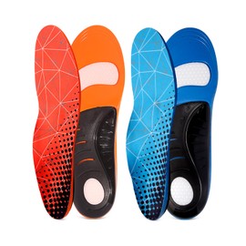 Arch Support Insoles Women/Men ZHZU Flat Feet Shoes Inserts Work Boot Insoles for Standing All Day Relieve Foot Pain Shock Absorbing Shoe Pad /2 Pairs