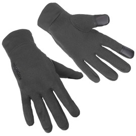 ALPIDEX Lightweight Sports Gloves Running Gloves Touchscreen Running Gloves Thin Warm Liner Winter Cycling Walking Gloves, Size: S, Colour: Grey