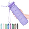 Hyeta 32oz Water Bottles with Straw - Stay Motivated and