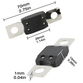 MEGA Hight Current Fuses 3Pcs, 60Amp Bolt Mount High Current Protection for Car Vehicles Trucks Buses Caravans (60A)