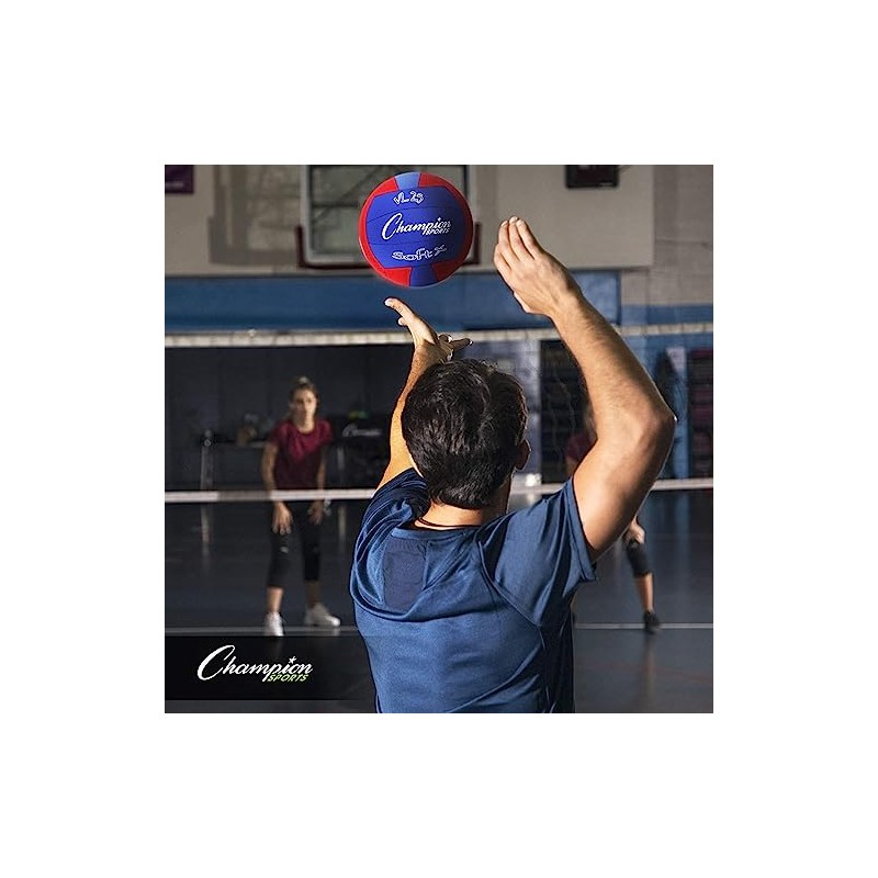 Champion Sports Fabric Volleyball with No-Sting Cover, Indoor - Soft