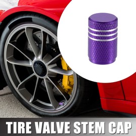A ABSOPRO Pack of 5 Car Tyre Valve Stem Cap Wheel Rims Dustproof Purple