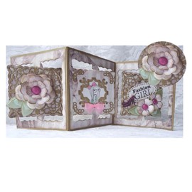 Square Card Frame Dies Metal Die Cuts, Square Card Frame Metal Cutting Dies Cut Stencils for DIY Scrapbooking Cards Photo Album Decorative Embossing Paper Dies for Scrapbooking Card Making