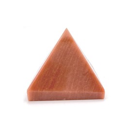 GEMSCITE Red Aventurine Pyramid Crystal Healing Stones - 2" Great Pyramid Figurine of Natural Stone Pyramid for Meditation, Reiki, Chakra Balancing, Crystal Pyramids Handcrafted