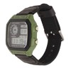 Digital Sport Watch Canvas Strap Luminous Waterproof Retro Sport Watch