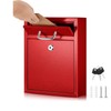 Yaocom Locking Mailbox with Key for Outdoor Large Wall Mount