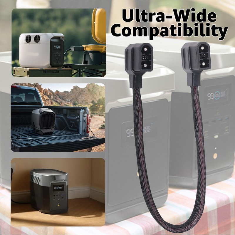 XT150 Extra Battery Connection Cable Compatible with EcoFlow Delta Max,