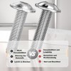 Pack of 20 M8 x 12 mm Rounded Head Screws