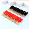 LWCUSNJ 4mm Audio Speaker Cable Connector,24 Pcs Banana Plug Wire