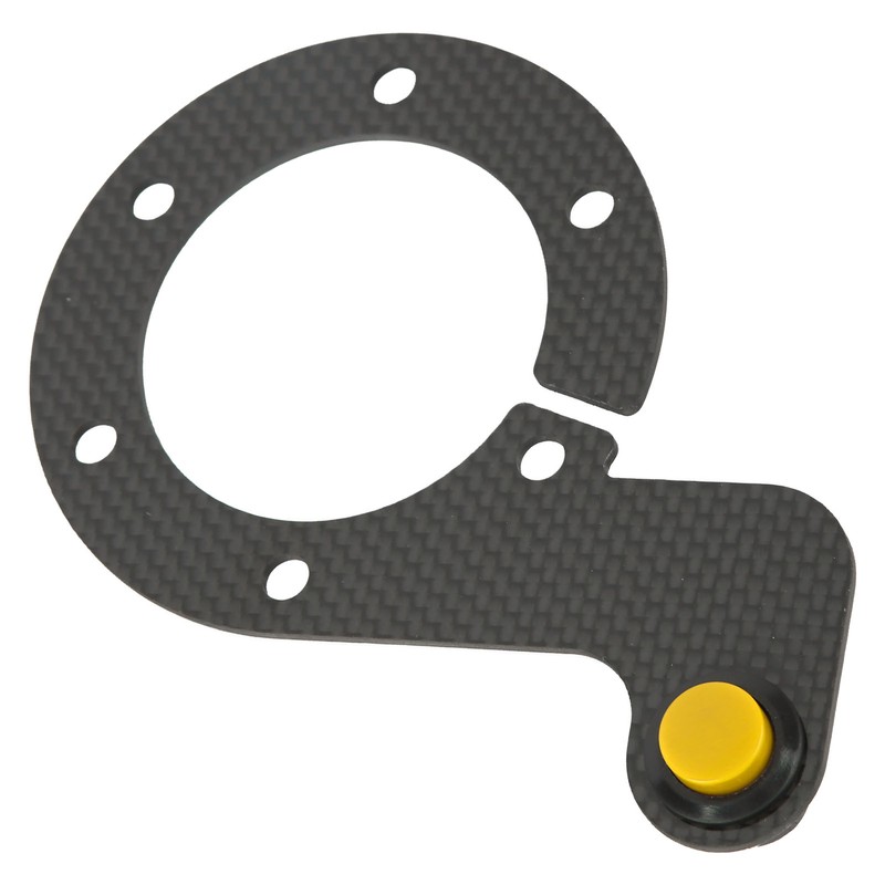 Steering Wheel Horn Button 6 Hole Carbon Fiber Comfortable Touch