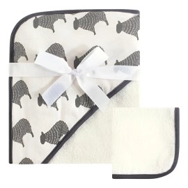 Hudson Baby Toalla Y Toalla Unisex De Algodón Con Capucha