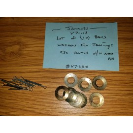 JENNINGS Lot of 10 V7-113 JENNINGS REPLACMENT BRASS WASHERS FOR JENNINGS ANTIQUE SLOT