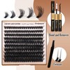 Thick Eyelash Extension Kit Volume Lash Clusters Kit 10-18mm Individual