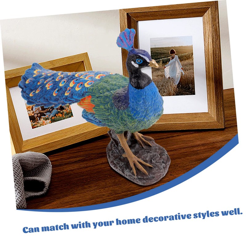 GRIRIW Wedding Decor Peacock Statue Ornament Home Tabletop Peacock Adornment