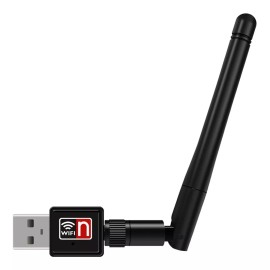 Mercader Digital Tarjeta Red Inalambrica Con Antena Wifi Usb 300 Mts 150mbps